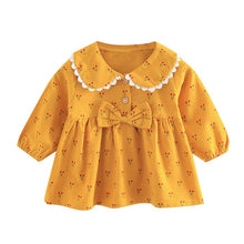 Load image into Gallery viewer, Toddler Girs Dress Grils 2020 Summer Dress Infant Baby Girls Long Sleeve Cute Bow Cherry Print Party Princess Dress Vestidos