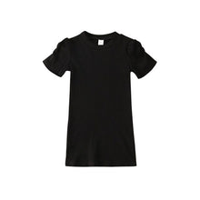 Load image into Gallery viewer, Pudcoco 2020 Toddler Kids Baby Girls Dress 4 Colors Puff Sleeve Solid Straight Casual Knitted Dress Top Outfit 1-6Y