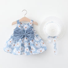 Load image into Gallery viewer, Toddler Baby Kids Girls Floral Flowers Princess Dress Hat Outfits Clothes summer dress baby girl clothes vestido infantil cloth