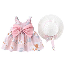 Load image into Gallery viewer, Toddler Baby Kids Girls Floral Flowers Princess Dress Hat Outfits Clothes summer dress baby girl clothes vestido infantil cloth