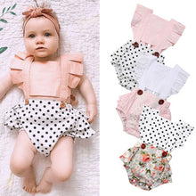 Load image into Gallery viewer, Newborn Baby Girls Backless Romper

