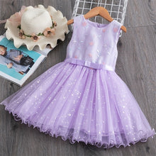 Load image into Gallery viewer, Summer Toddler Girls Lace Cake Dress Kids Sleeveless Floral Mesh Wedding Dresses Children Clothing For Baby Girls 3 to 8 Years
