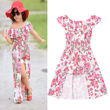 Load image into Gallery viewer, Sleeveless Off Shoulder Floral Ankle Length Dress
