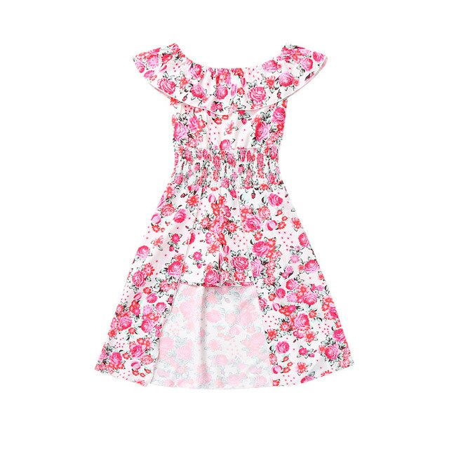 Sleeveless Off Shoulder Floral Ankle Length Dress