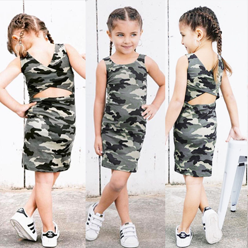 Camouflage Sleeveless Dress